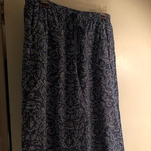 Comfy elastic waist beach capris